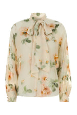Beige Regular Floral Shirt 1