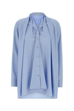 Light Blue Relaxed Solid Shirt 1