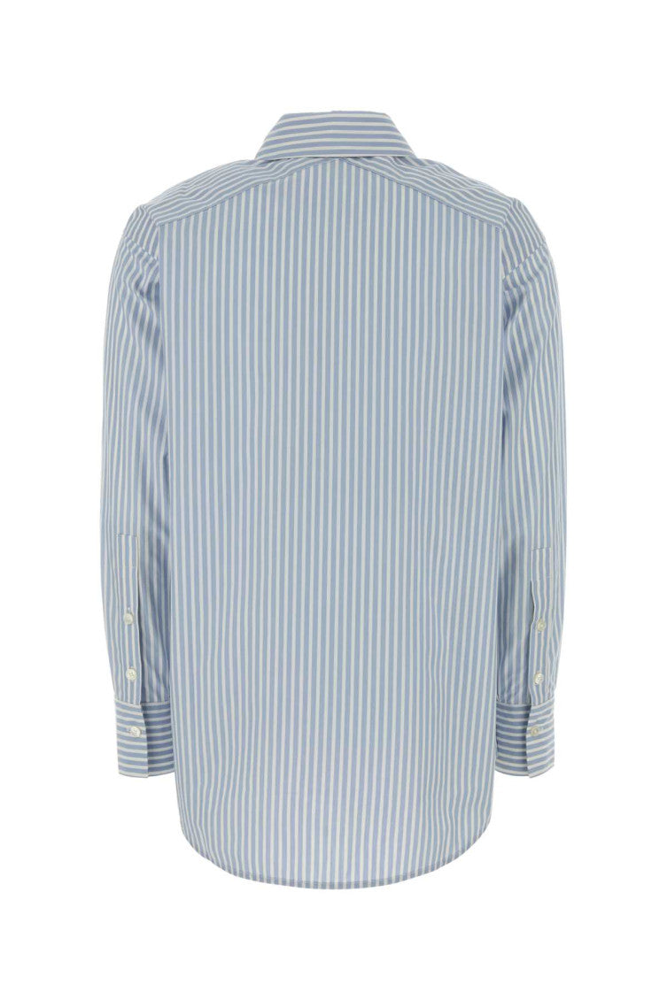Light Blue Oversized Stripes Shirt 2