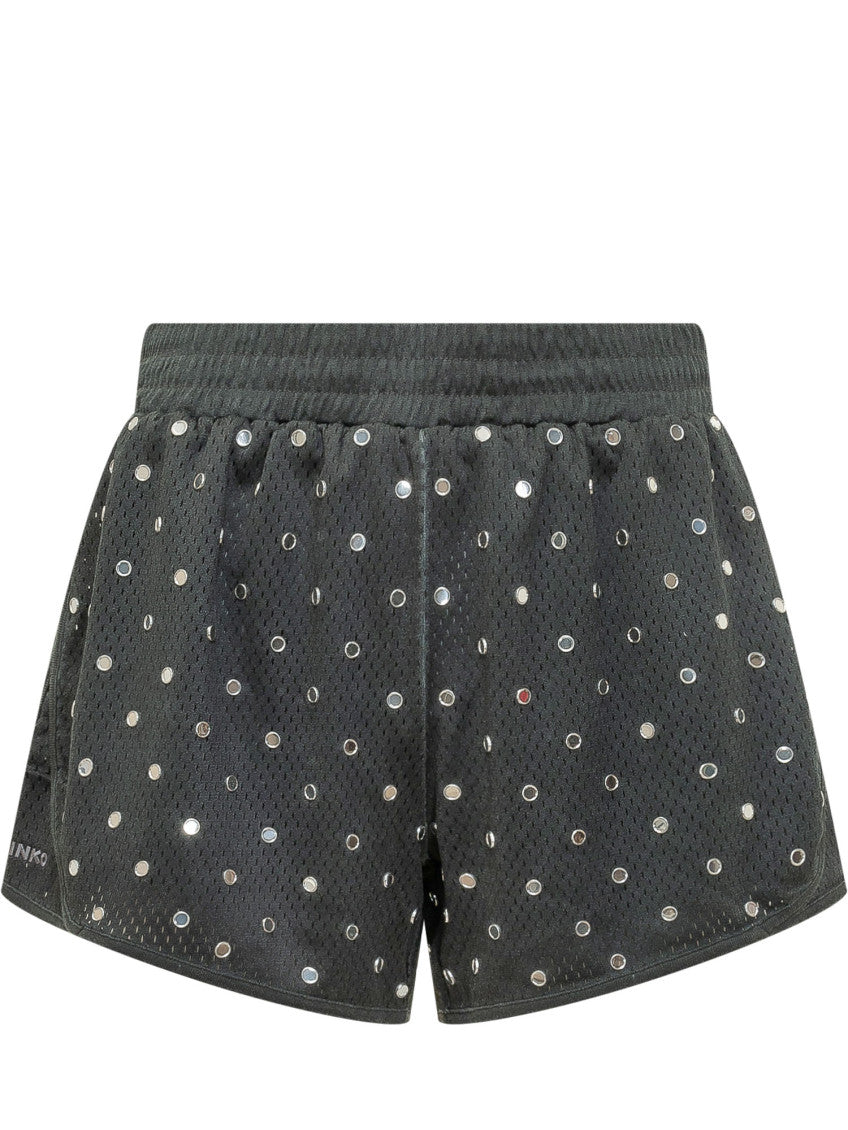 Black Embellished Shorts 1