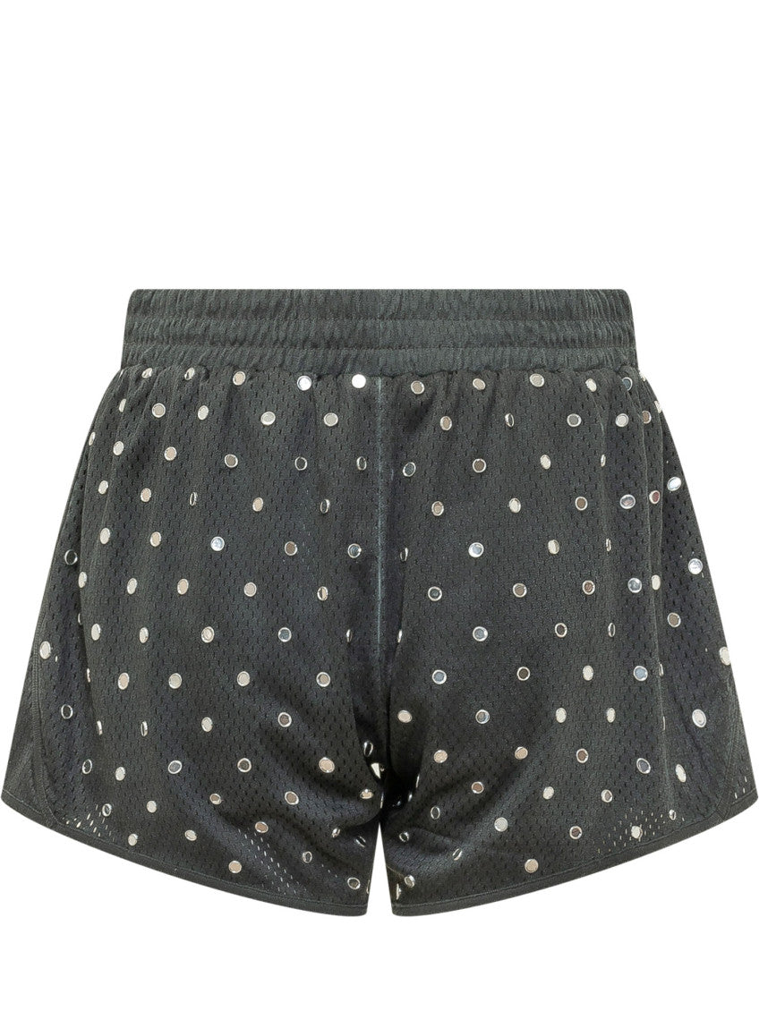 Black Embellished Shorts 2