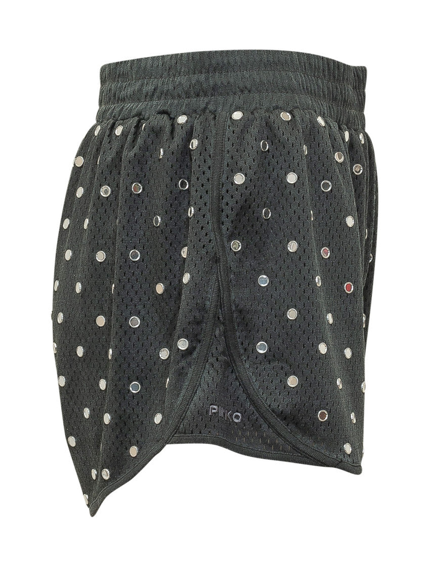 Black Embellished Shorts 3