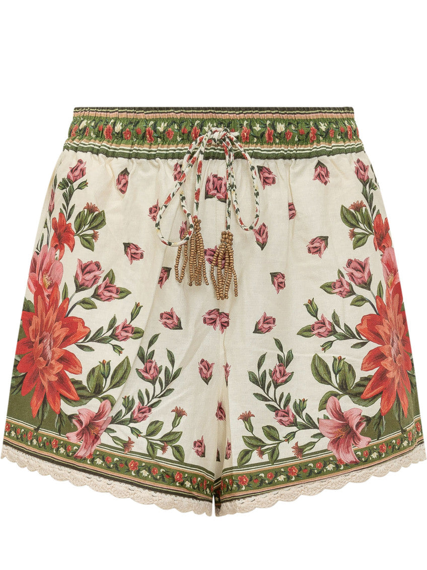 Multicolor Floral Shorts 1