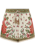 Multicolor Floral Shorts 1
