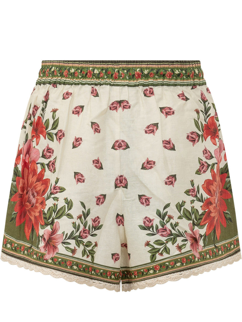 Multicolor Floral Shorts 2