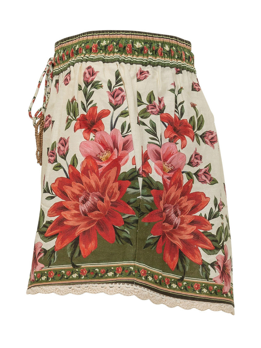 Multicolor Floral Shorts 3