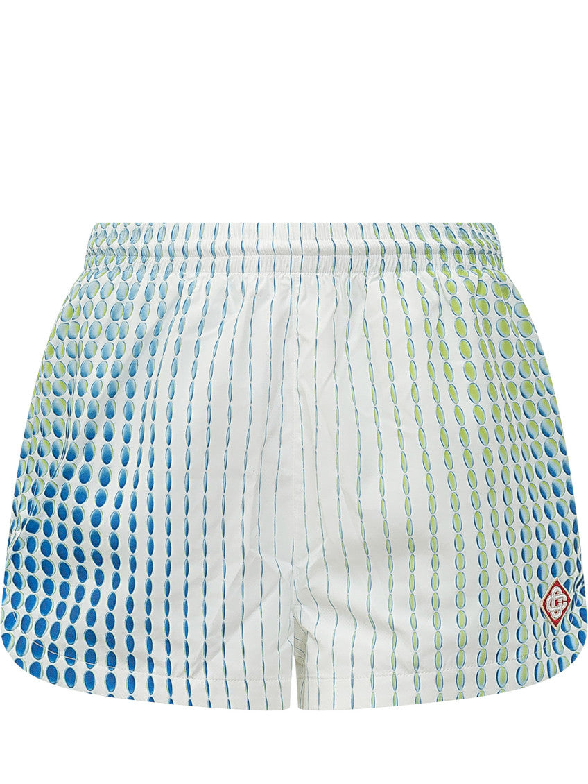 White Printed Shorts 1