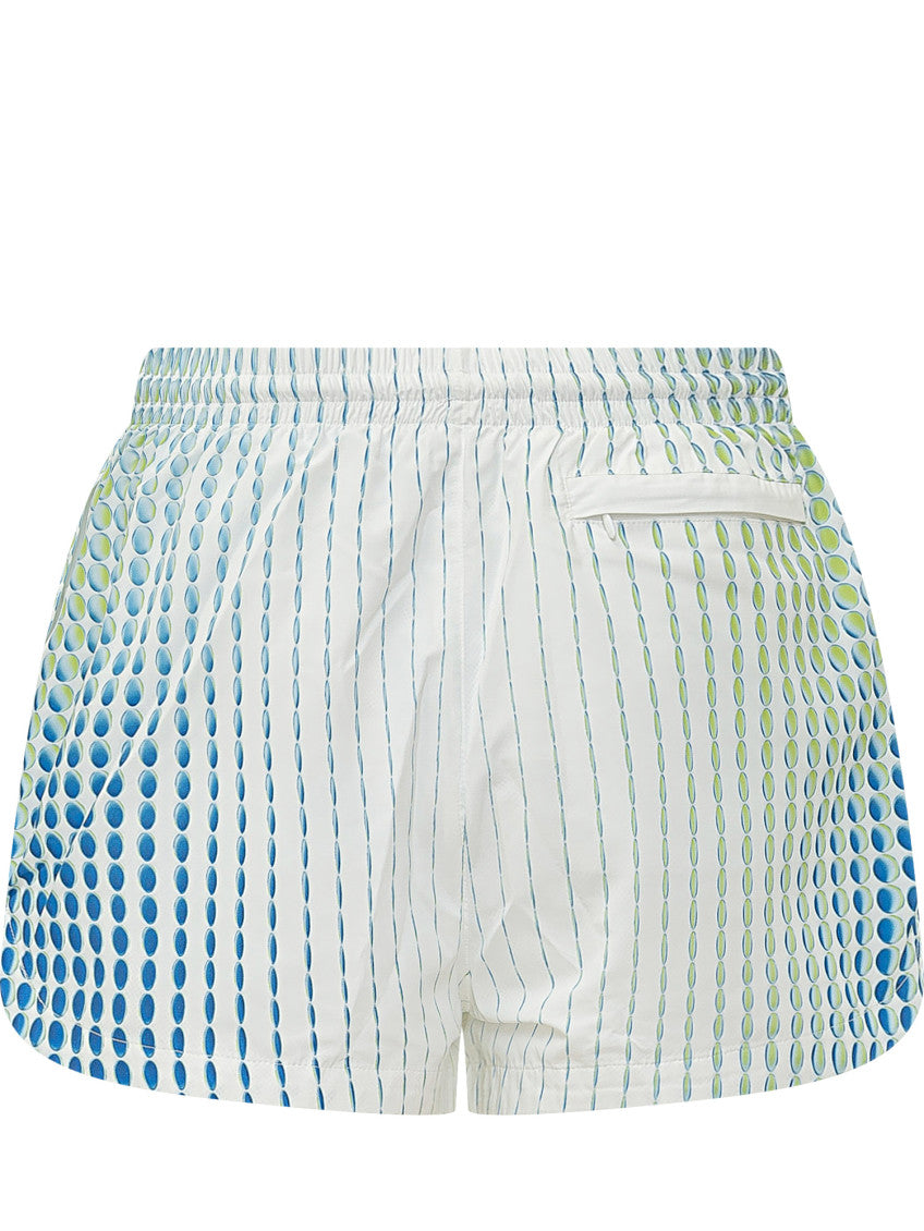 White Printed Shorts 2