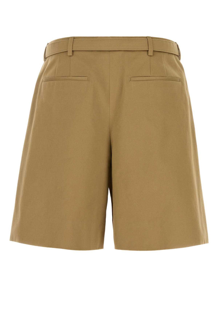 Beige Solid Shorts 2