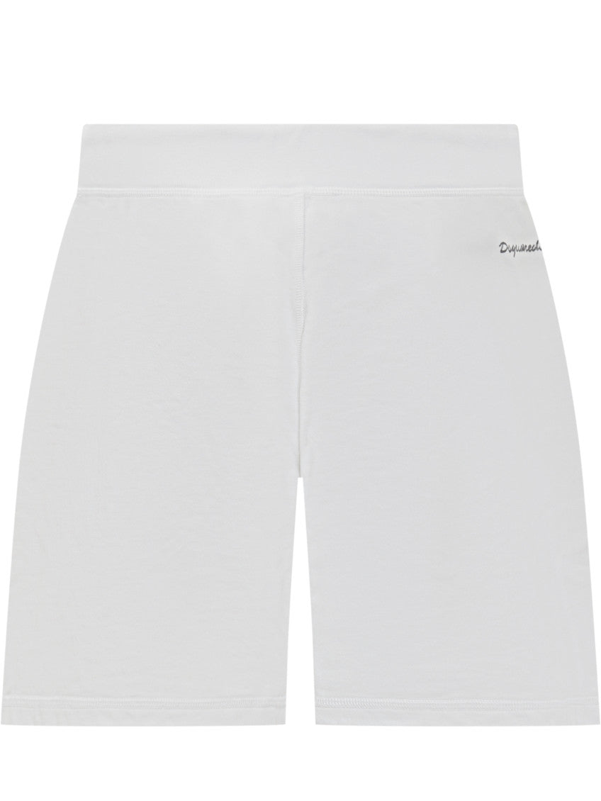 White Solid Shorts 2