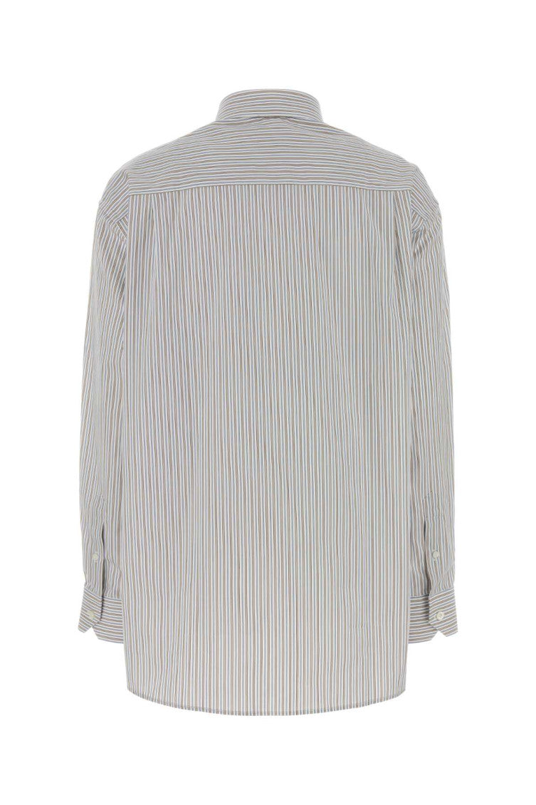 Grey Regular Stripes Shirt 2