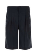 Dark Blue Solid Shorts 1