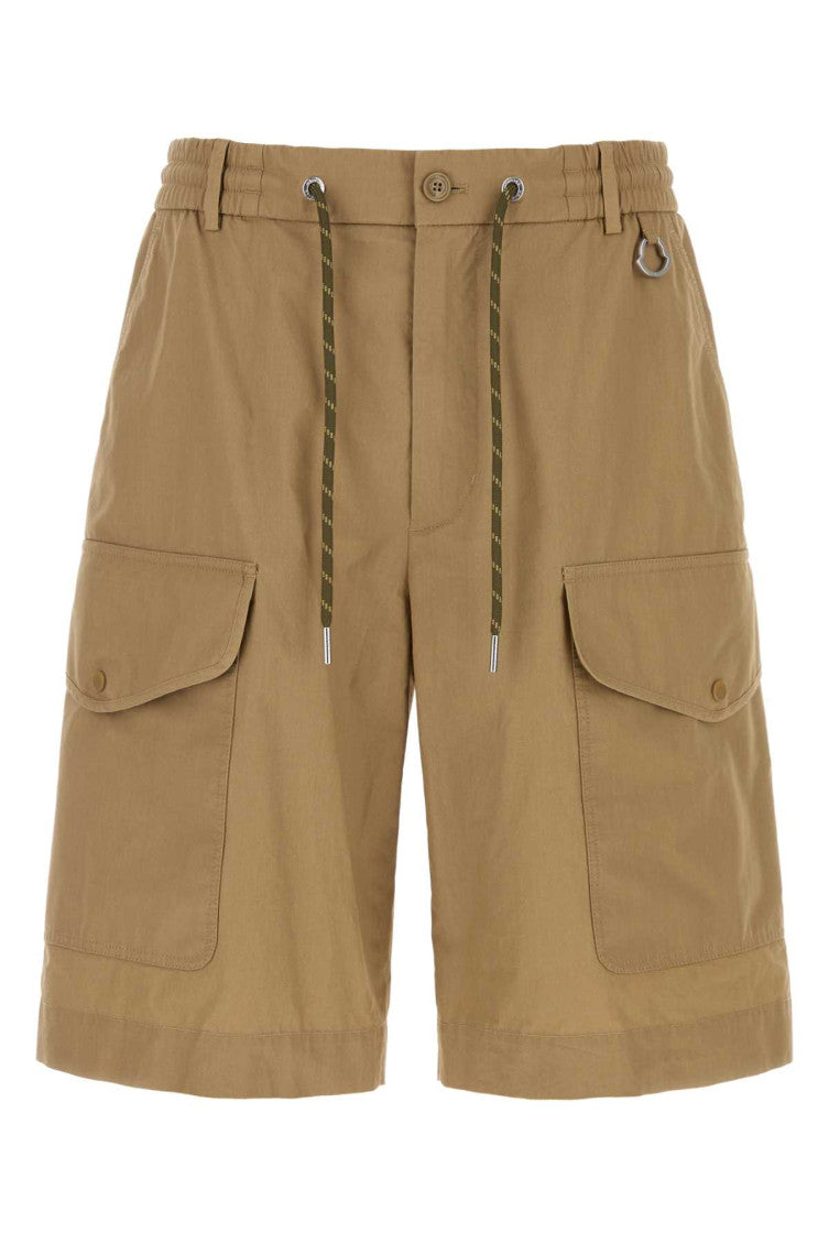 Brown Solid Shorts 1