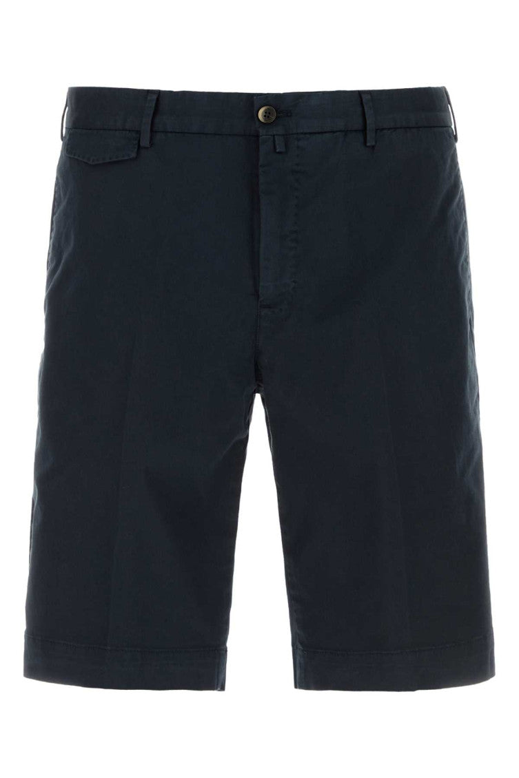 Navy Blue Solid Shorts 1