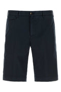 Navy Blue Solid Shorts 1