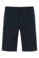 Navy Blue Solid Shorts 1