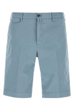 Sky Blue Solid Shorts 1