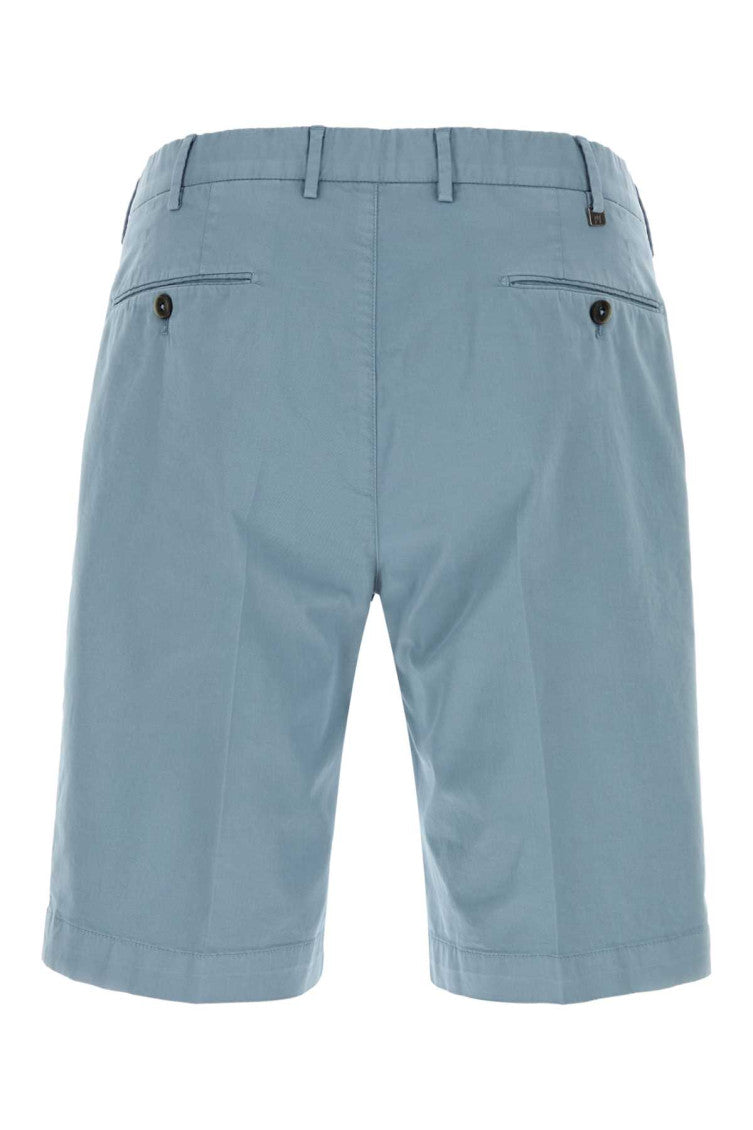 Sky Blue Solid Shorts 2