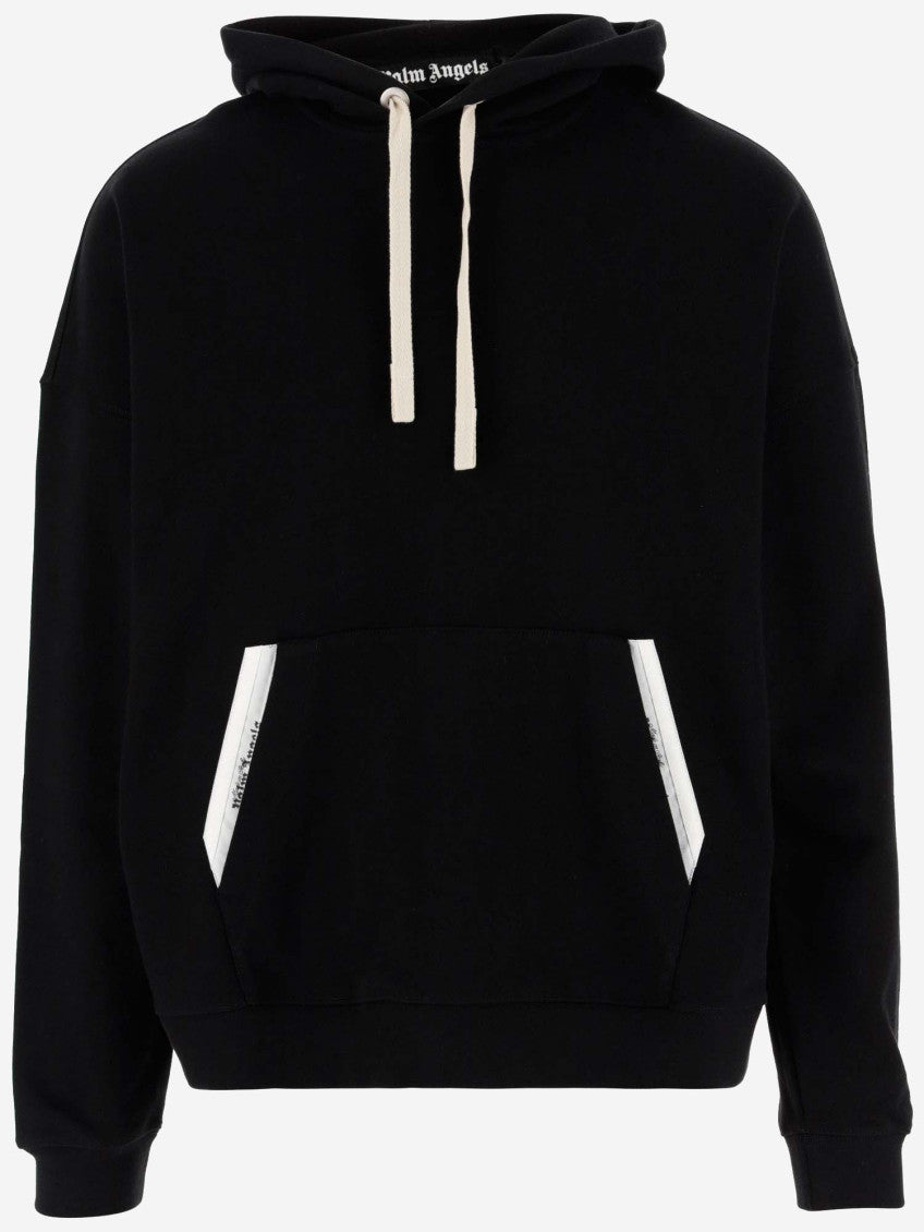 Black Solid Hood Sweatshirt 1