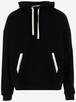 Black Solid Hood Sweatshirt 1
