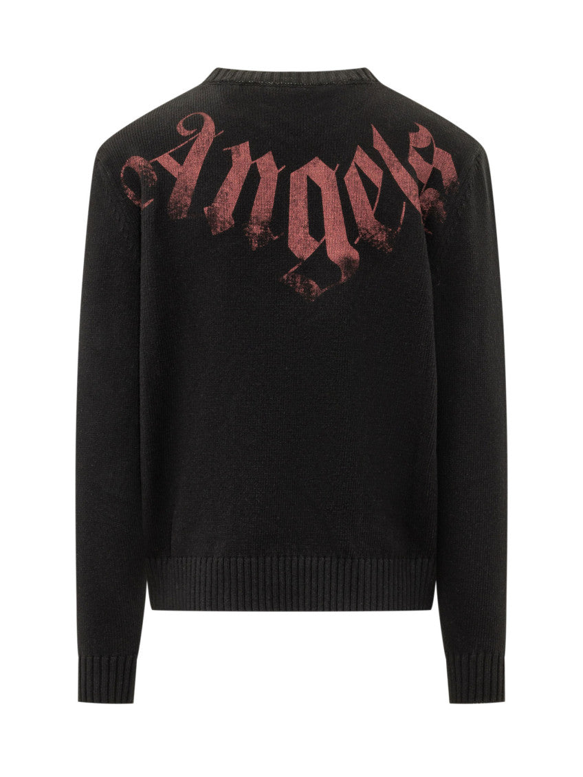 Black Logo Crew Neck Sweater 2