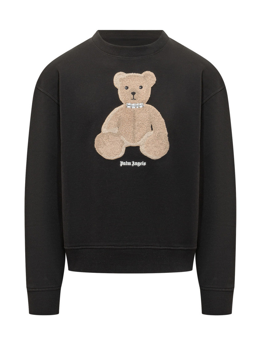 Black Graphic Crew Neck Sweatshirt 1