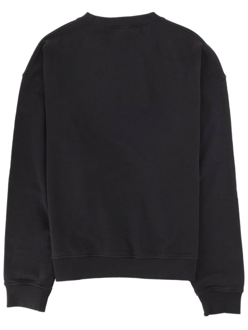 Black Logo Crew Neck Sweatshirt 2