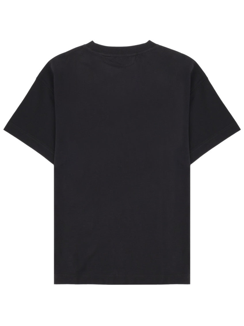 Black Printed Crew Neck T-Shirt 2