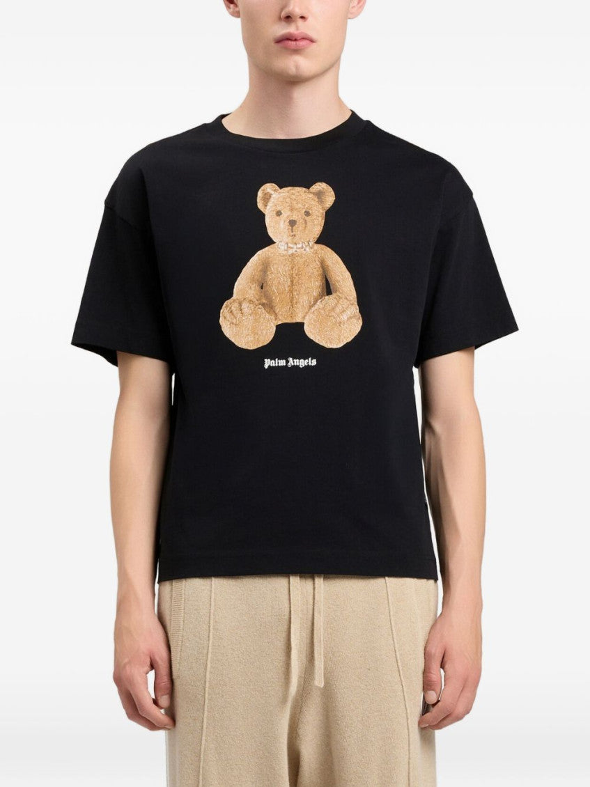 Black Printed Crew Neck T-Shirt 3