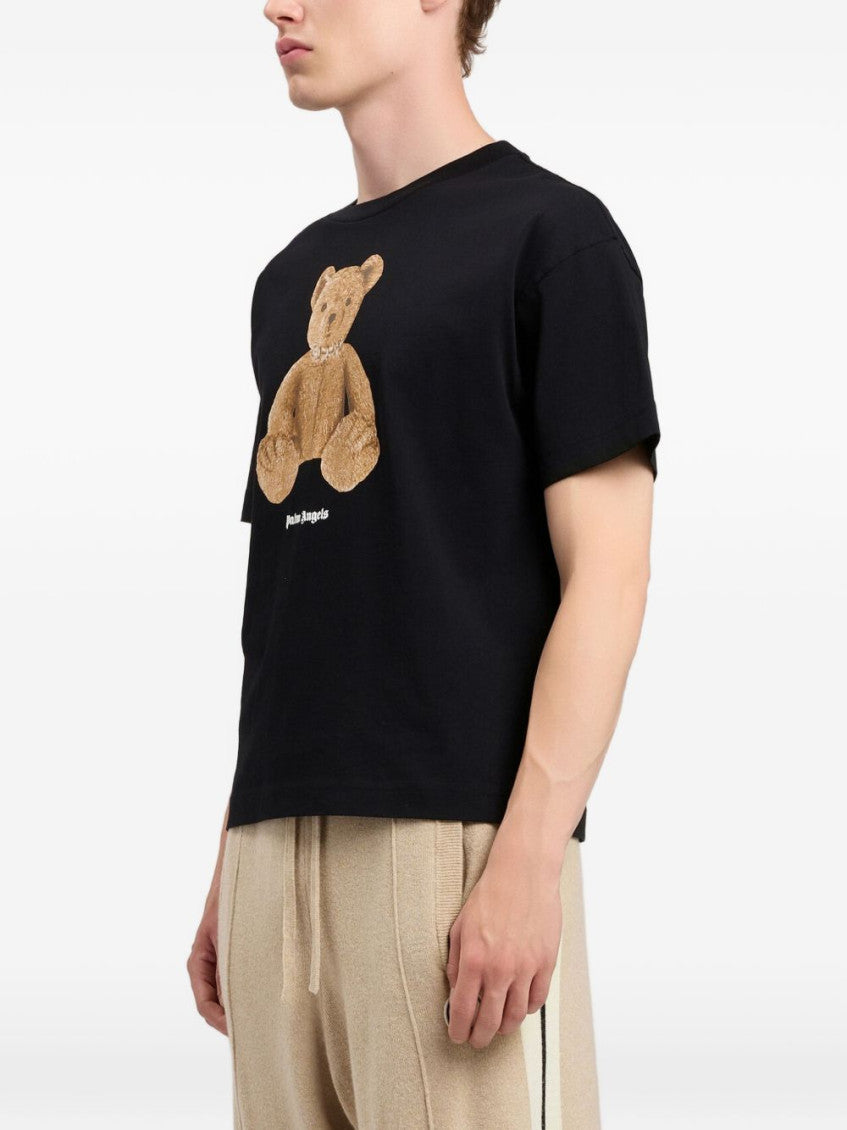 Black Printed Crew Neck T-Shirt 4