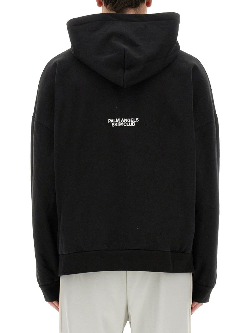 Black Graphic Hood Sweatshirt 2