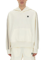 White Logo Hood Sweatshirt 1