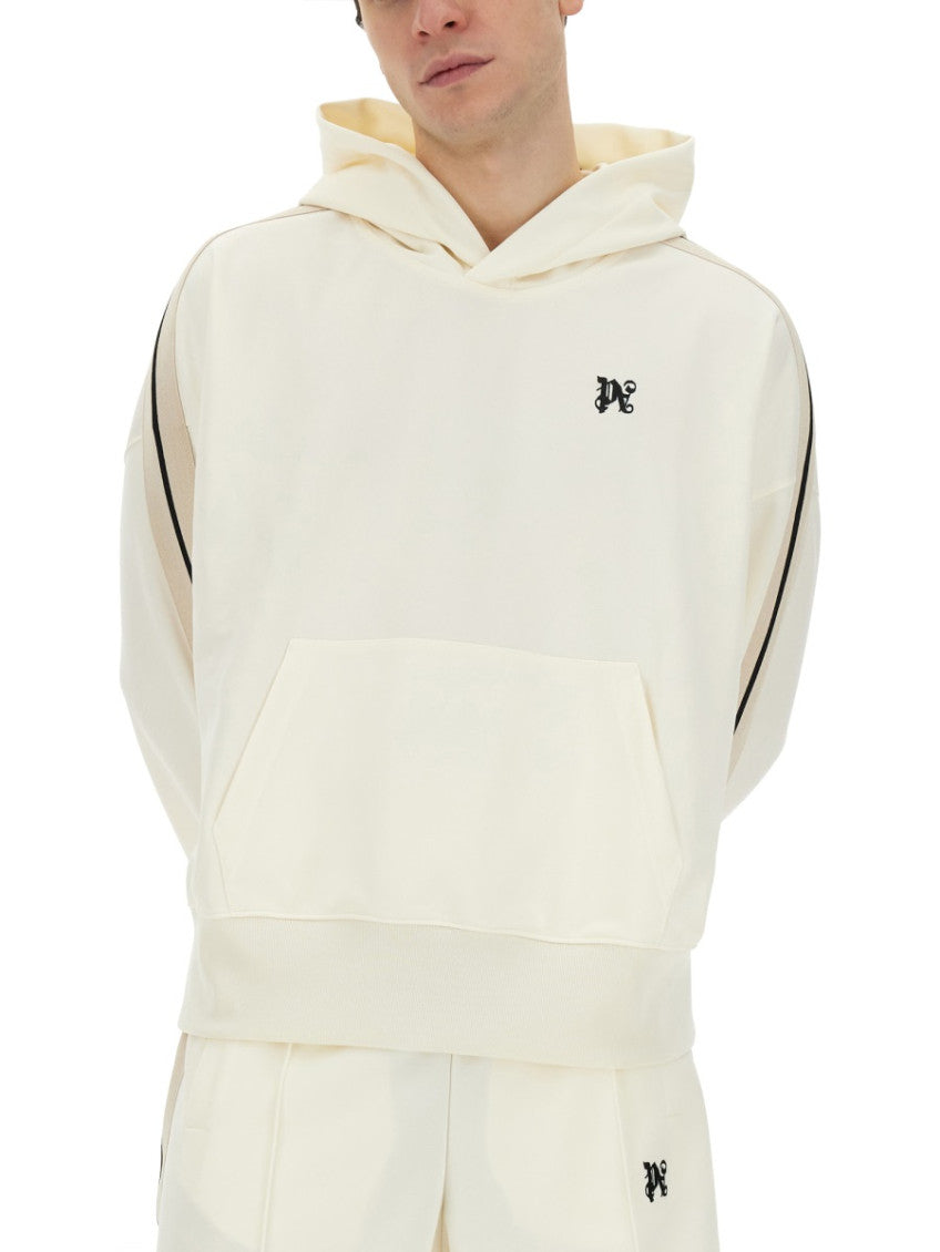 White Logo Hood Sweatshirt 4