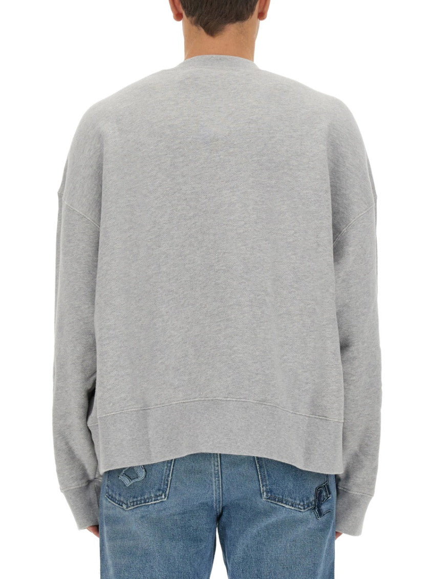 Grey Graphic Crew Neck Sweatshirt 3