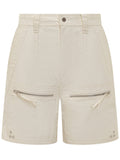 White Solid Shorts 1