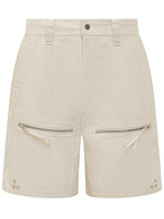 White Solid Shorts 1