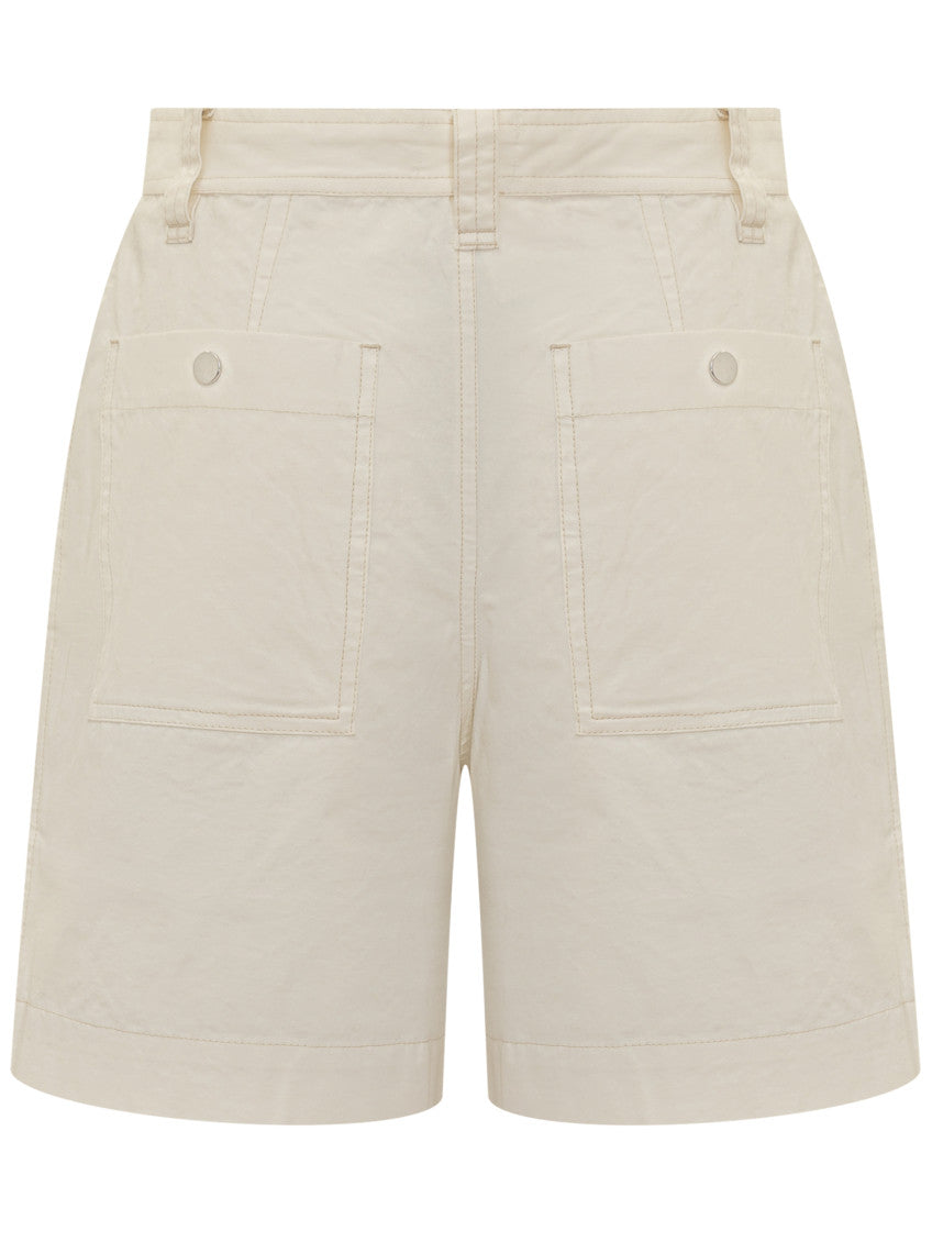 White Solid Shorts 2