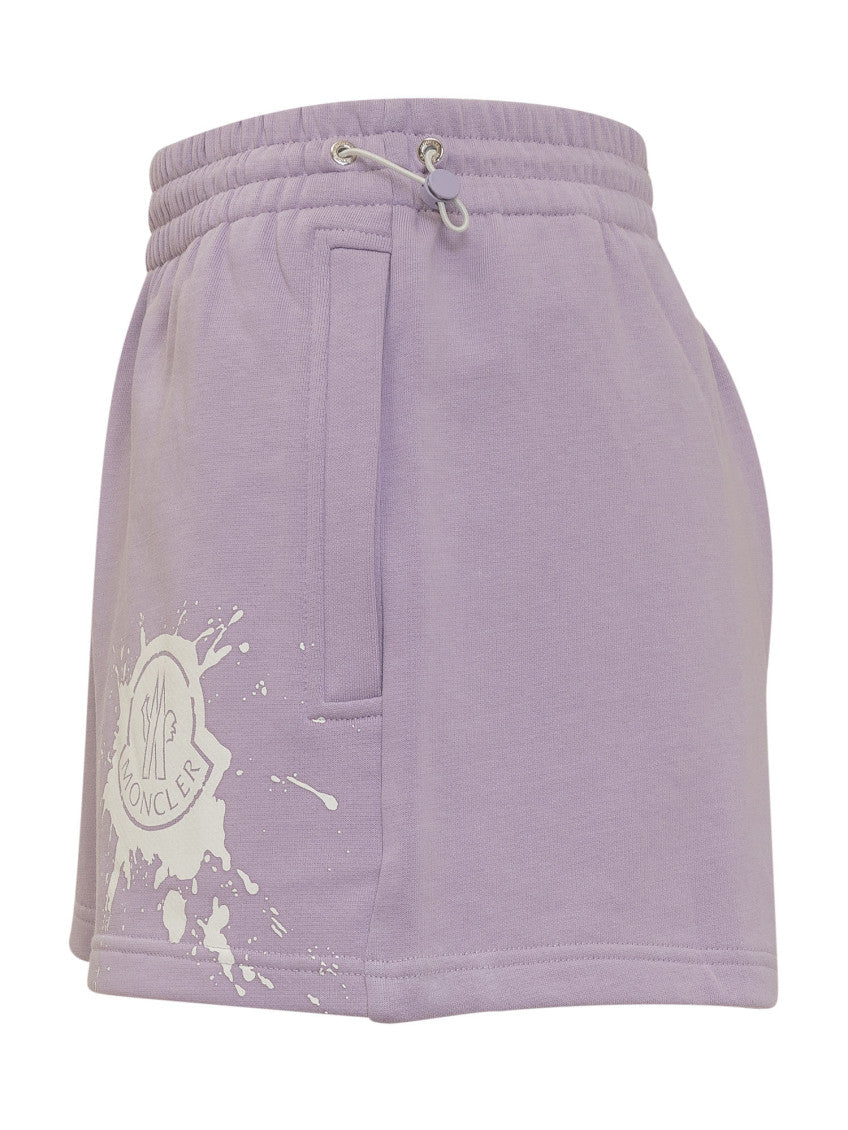 Purple Logo Shorts 3