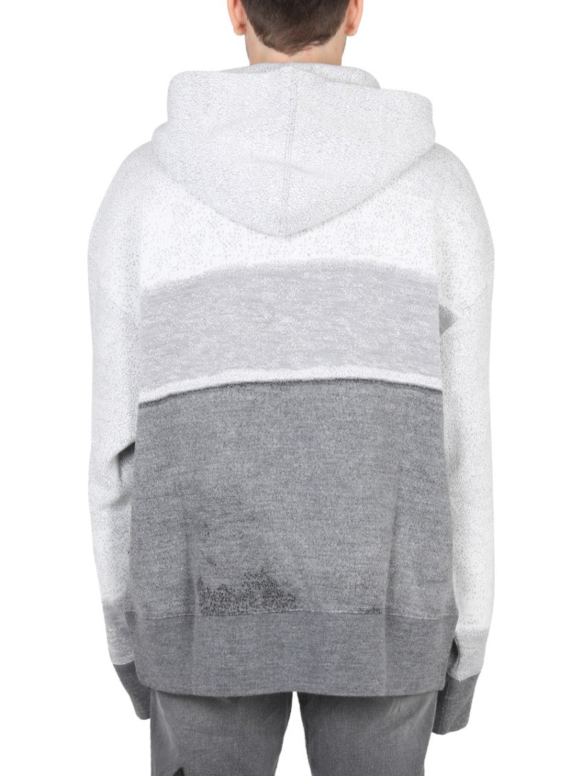 Grey Graphic Hood Sweater 3