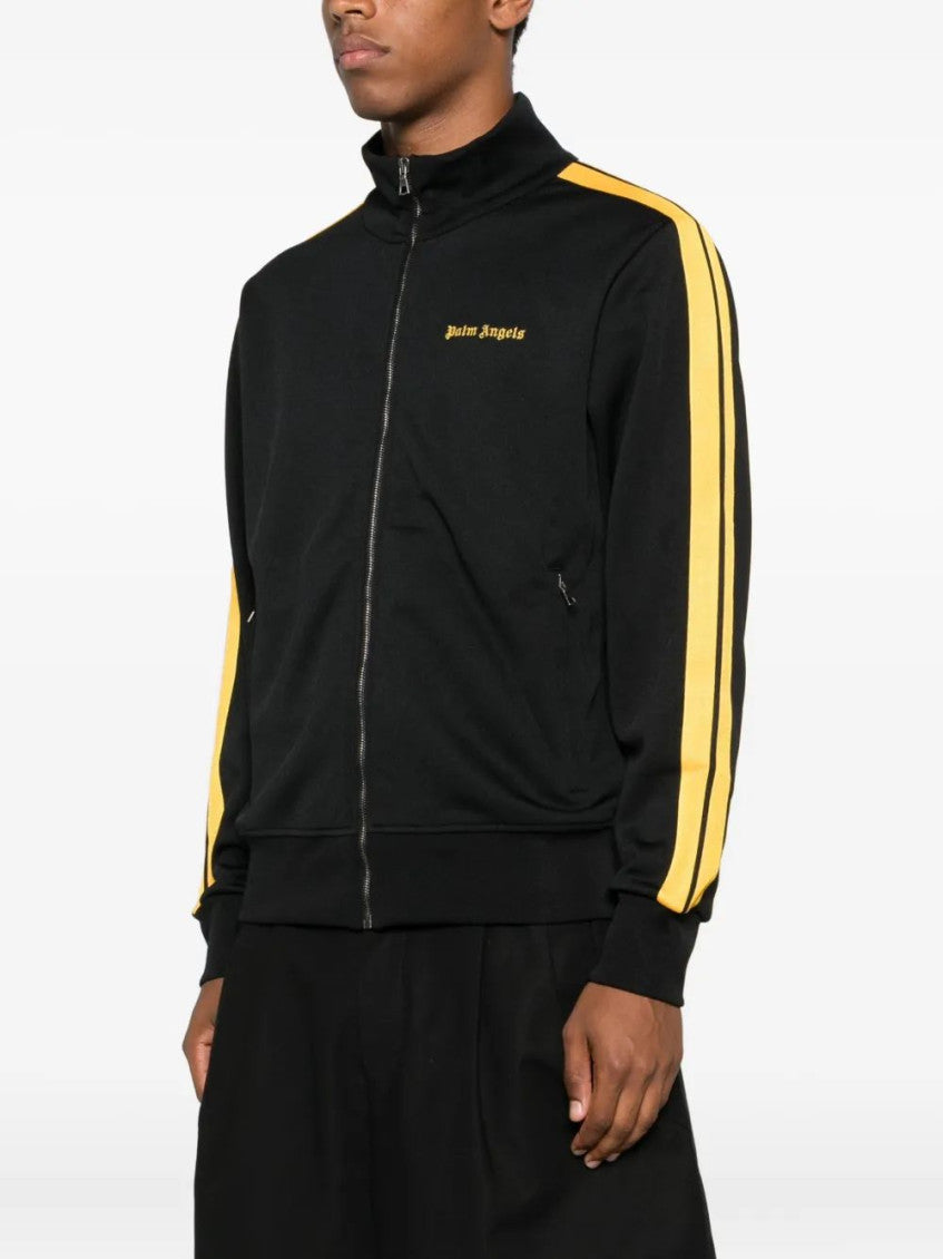 Black Color Block Mock Collar Jacket 3