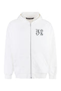 White Logo Hood Sweatshirt 1