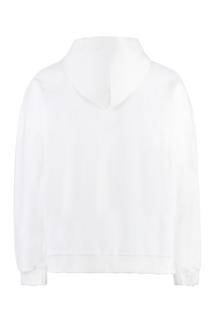 White Logo Hood Sweatshirt 3