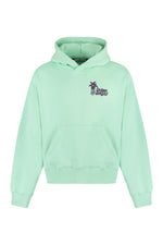 Light Green Logo Hood Sweatshirt 1