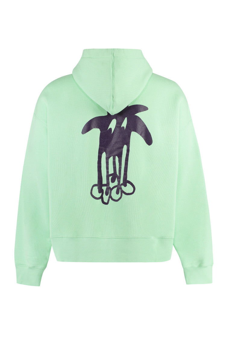 Light Green Logo Hood Sweatshirt 2