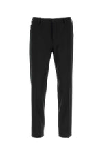 Black stretch wool pant 1