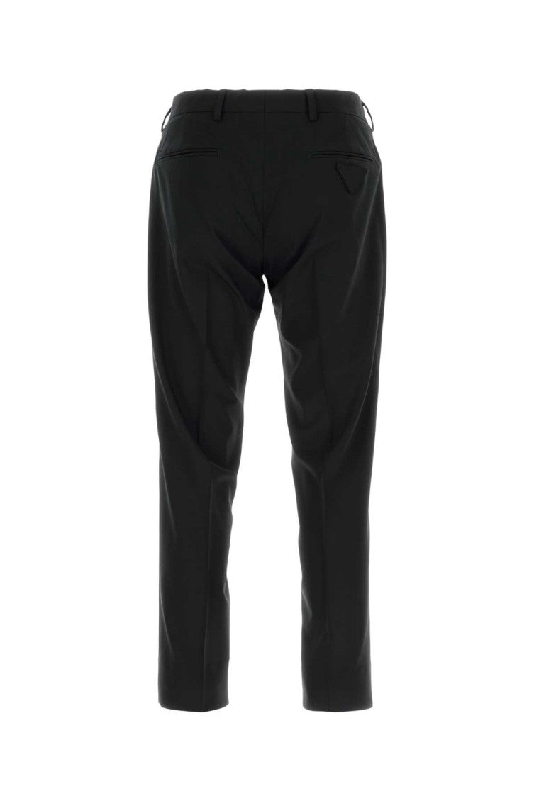 Black stretch wool pant 2