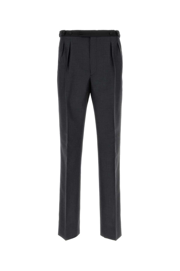 Dark Grey Pleated Pants 1