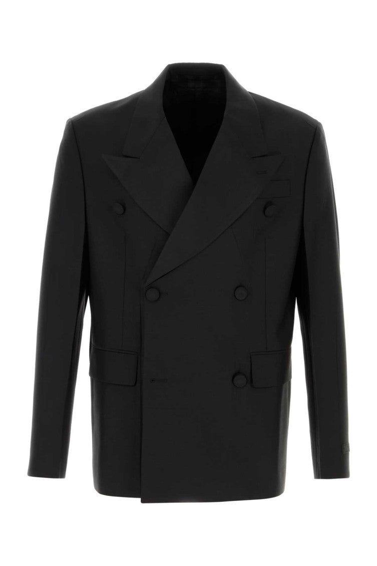 Black Double-breasted Blazer 1