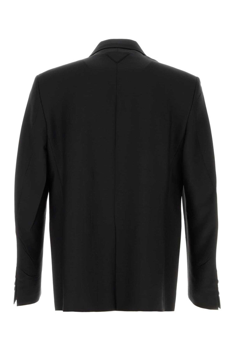 Black Double-breasted Blazer 2