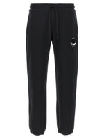 Black Logo patch joggers 1